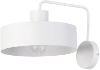 Retro Wandlampe Wei&szlig; Metall auff&auml;llig E27...