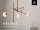 Plafonnier 3 flammes or métal verre G9 cosy