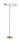 Gem&uuml;tliche Stehlampe Gold Metall Glas blendarm 166 cm