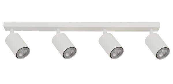 Deckenspot schwenkbar Metall Weiß L:60 cm Zylinder