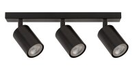 Spot de plafond noir m&eacute;tal GU10 38 cm petit flexible