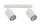 Spot &agrave; poser blanc m&eacute;tal flexible GU10 25 cm petit