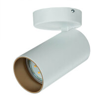 Spot de plafond blanc or GU10 métal ajustable Moderne