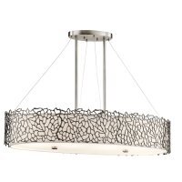 Deckenlampe RINA in Zinn Weiß B:86cm kürzbar...