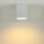 Deckenspot GU10 Weiß Metall eckig 11,5 cm breit DOWNLIGHT