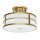 Lampe de plafond laiton crème 3x E27 Ø 34 cm ronde SHOJI
