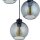 Suspension noir graphite E27 tissu anti-éblouissement