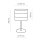 Blendarme lampe de chevet noir or E27 39 cm