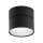 Spot rond en saillie métal noir GX53 Ø8 cm