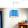 Hängelampe Kinder Metall Stoff E27 Weiß Blau