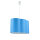 Hängelampe Kinder Metall Stoff E27 Weiß Blau