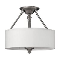 Lampe de plafond LUANA en nickel &Oslash;:41cm Lampe design