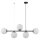 Lampe à suspendre moderne verre métal noir blanc E27