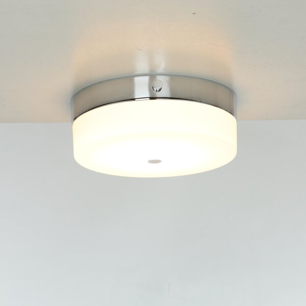LED Deckenleuchte JANJA in Chrom IP44 Ø25cm Lampe