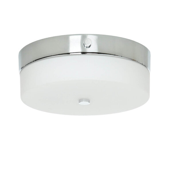 LED Deckenleuchte JANJA in Chrom IP44 Ø25cm Lampe