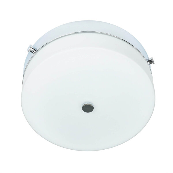 LED Deckenleuchte JANJA in Chrom IP44 Ø25cm Lampe