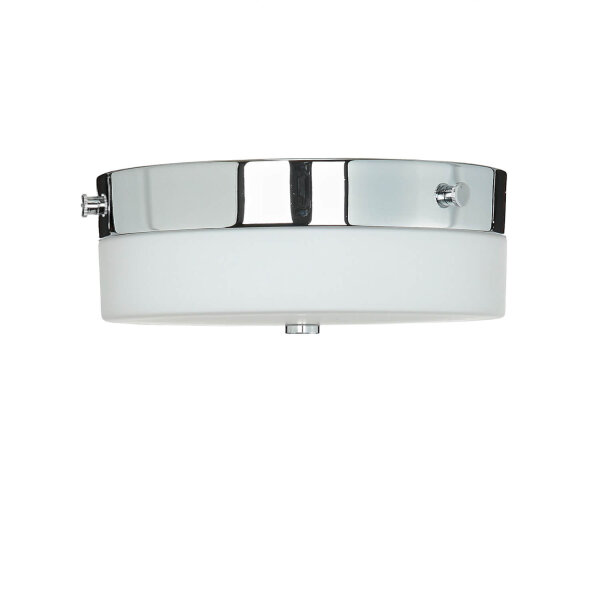 LED Deckenleuchte JANJA in Chrom IP44 Ø25cm Lampe