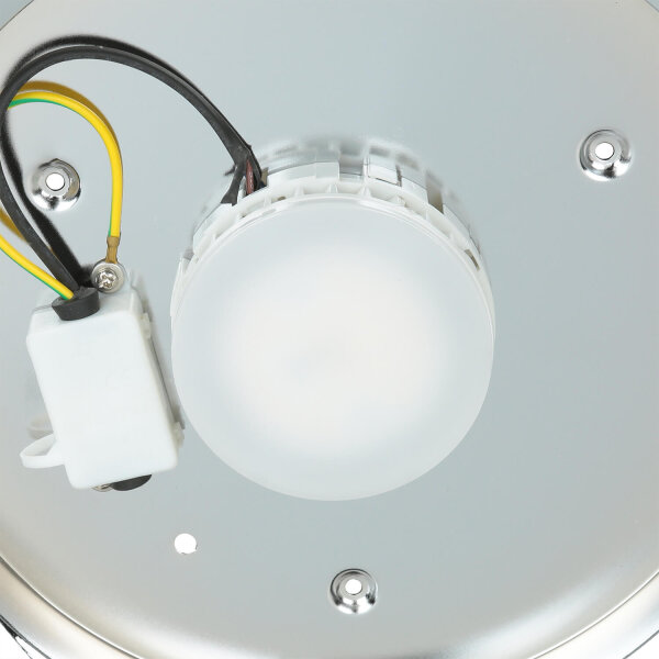 LED Deckenleuchte JANJA in Chrom IP44 Ø25cm Lampe