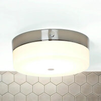Plafonnier LED JANJA en chrome IP44 Ø25cm Lampe