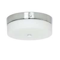 Plafonnier LED JANJA en chrome IP44 Ø25cm Lampe