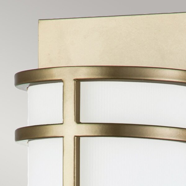 Applique 2x E27 en laiton crème verre métal SHOJI
