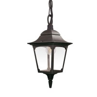 Lampe &agrave; suspendre ext&eacute;rieure IP44 noir E27...