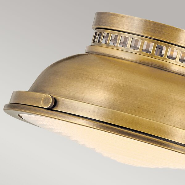 Deckenlampe Messing antik 2x E27 Ø 32 cm Industrial Design