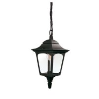 Lampe dext&eacute;rieur Noir IP44 E27 Verre Aluminium...