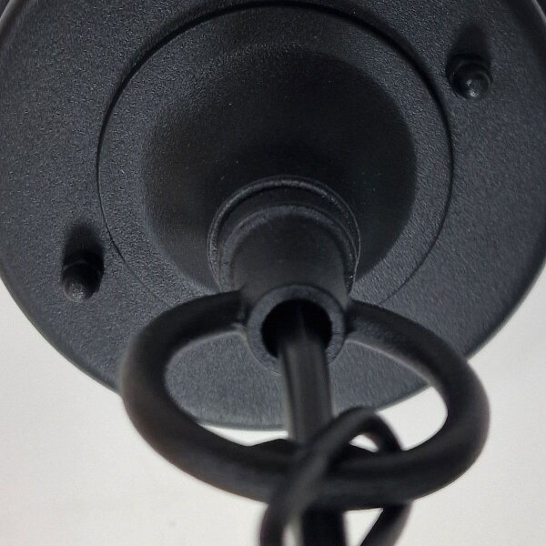 Lampe dextérieur Noir IP44 E27 Verre Aluminium Rustique