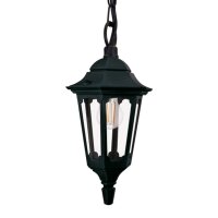 Au&szlig;enlampe Schwarz IP44 E27 Glas Aluminium Rustikal