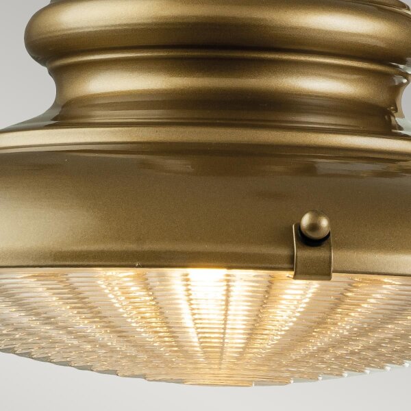 Lampe dextérieur mur IP44 en laiton antique E27 verre aluminium