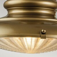 Außenlampe Wand IP44 in Messing antik E27 Glas...
