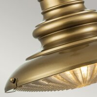 Außenlampe IP44 D: 30,5 cm E27 in Messing antik...