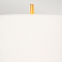 Lampe de table laiton brossé blanc E27 87 cm de...