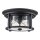 Deckenlampe außen rund Ø 33 cm Schwarz Transparent IP44