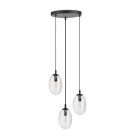 H&auml;ngelampe 3-flammig verstellbar Glas E14 Esstisch
