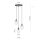 Lampe à suspendre 3 flammes réglable verre E14 table à manger