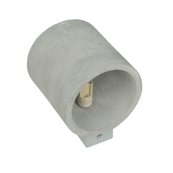 Applique en béton Up Down ronde Ø10cm petite G9 murale