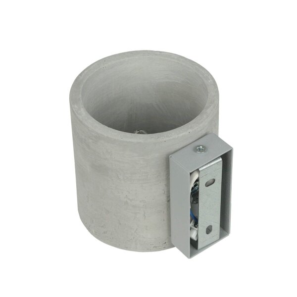 Applique en béton Up Down ronde Ø10cm petite G9 murale