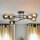 Deckenlampe Schwarz Graphit E14 Glas Metall