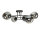 Deckenlampe Schwarz Graphit E14 Glas Metall