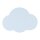Applique murale chambre denfant nuage 2x G9 bleu clair métal