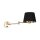 Applique chambre bras pivotant interrupteur E27 or noir