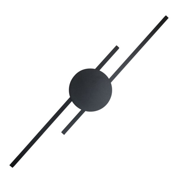 Indirekte Wandlampe LED Schwarz 3000 K Metall 86 cm lang