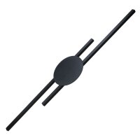 Applique indirecte LED Noir 3000 K Métal 86 cm de...