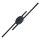 Indirekte Wandlampe LED Schwarz 3000 K Metall 86 cm lang