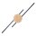 Applique LED indirecte 3000 K Noir Nature Métal Bois Moderne