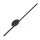 LED Wandlampe 3000 K Schwarz Metall flach lang 93 cm