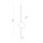 LED Wandlampe 3000 K Schwarz Metall flach lang 93 cm