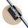 Applique indirecte LED Noir Naturel Métal Bois 3000 K